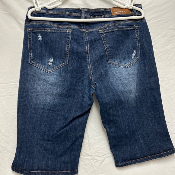 Darkwash Dollhouse Jorts - Picture 3 of 3